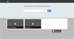 Desktop Screenshot of bildearkiv.svalbardmuseum.no