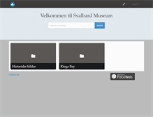 Tablet Screenshot of bildearkiv.svalbardmuseum.no